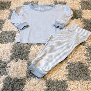 Lake Pajama Striped Larkspur blue Pajama Set